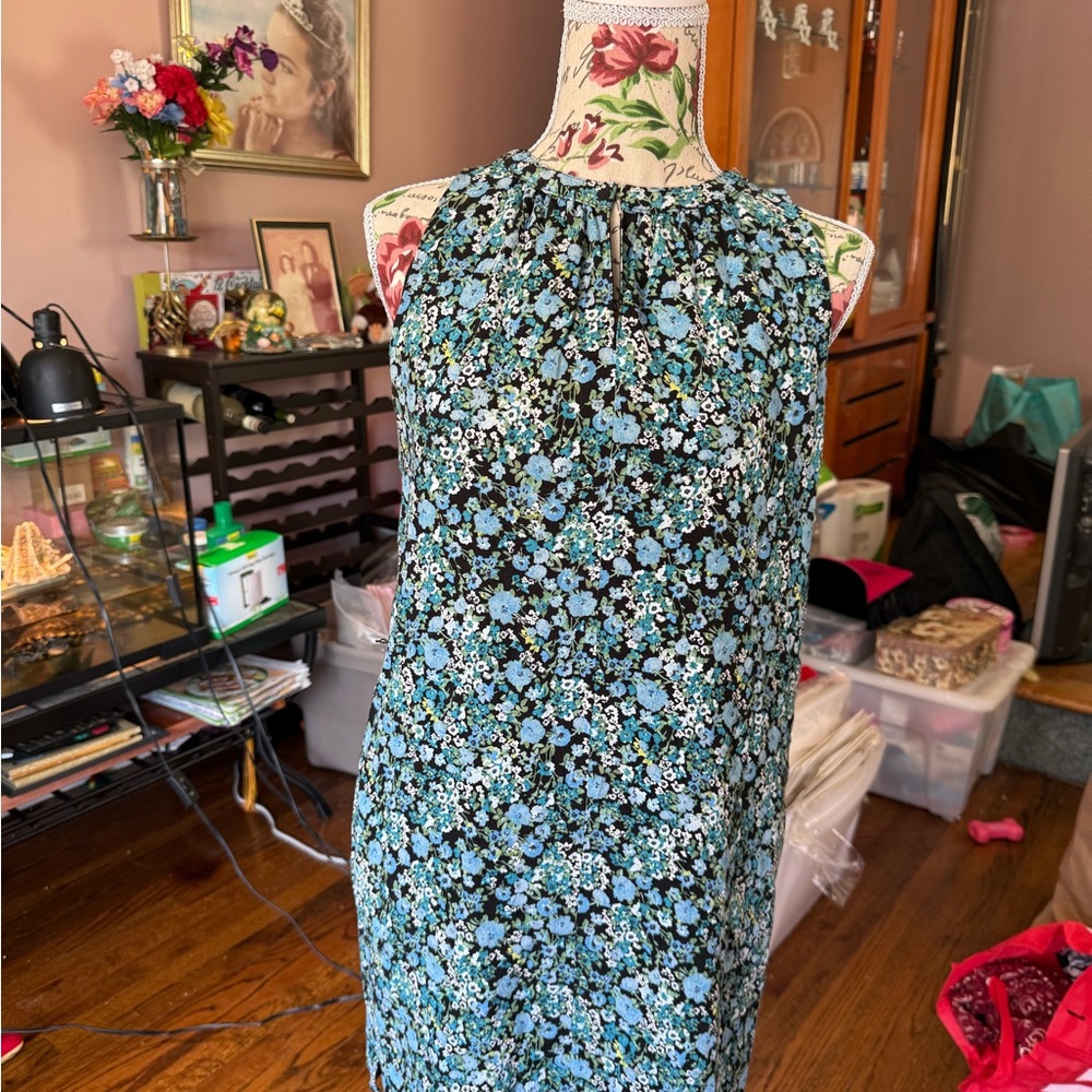 LOFT Floral Midi Dress